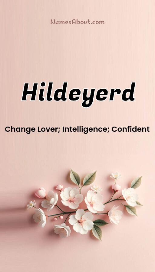 Hildeyerd name and meaning