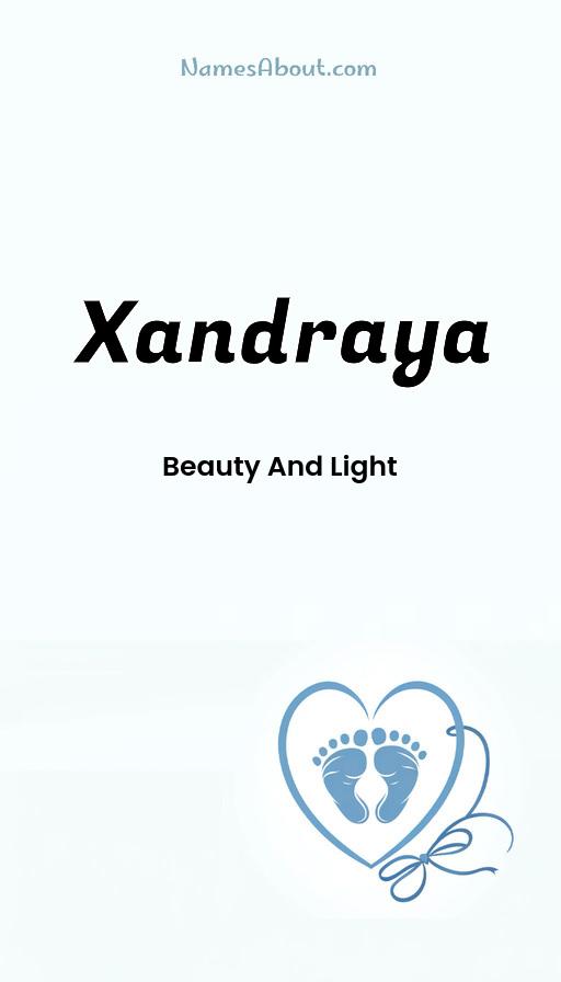 Xandraya name and meaning