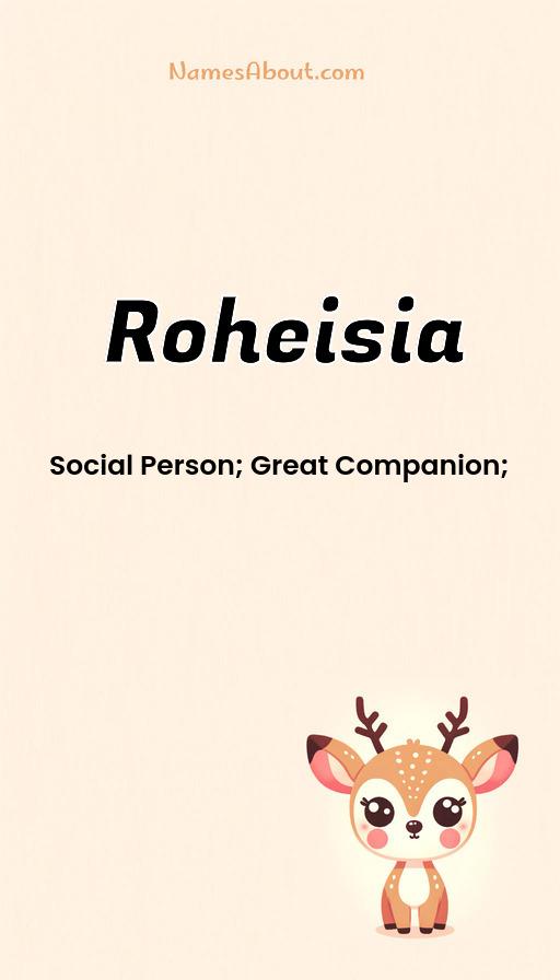 Roheisia name and meaning