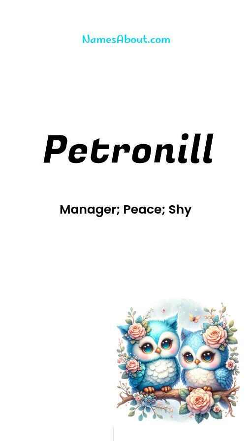 Petronill name and meaning