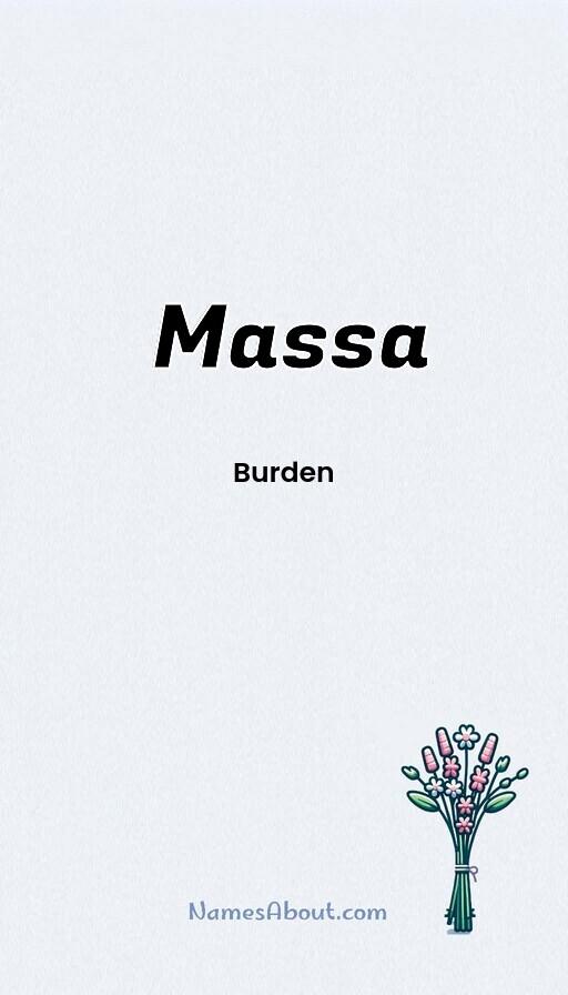 Massa name and meaning