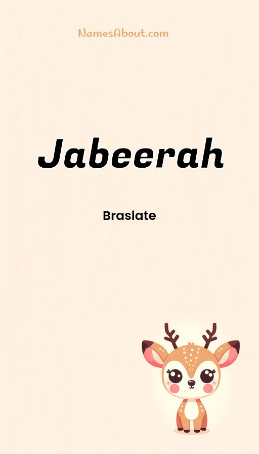 Meaning of Jabeerah