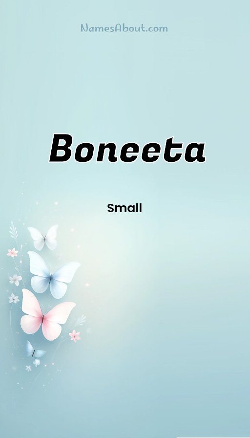 Meaning of Boneeta