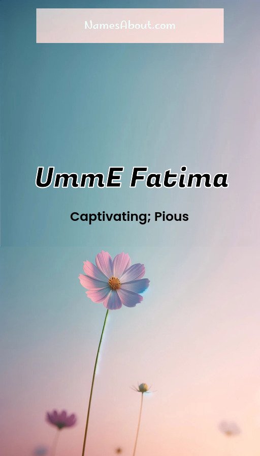 Meaning of UmmE Fatima