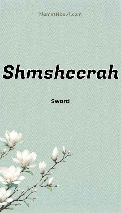 Meaning of Shmsheerah