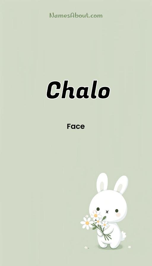 Chalo name and meaning