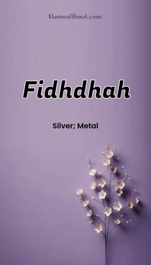 Illustration of Fidhdhah