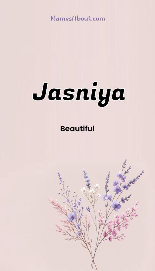 Jasniya name and meaning