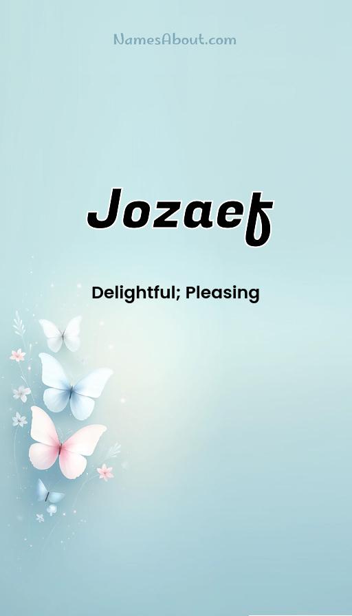 Jozaef name and meaning