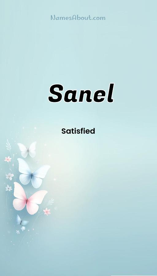 Sanel name and meaning