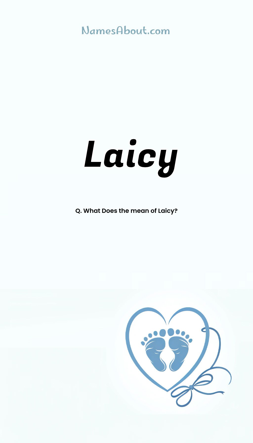 Laicy name and meaning