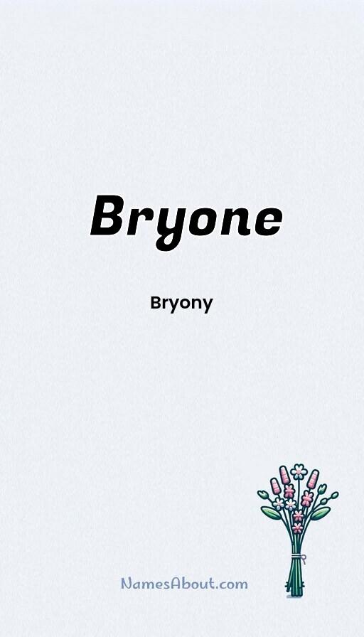 Bryone name and meaning