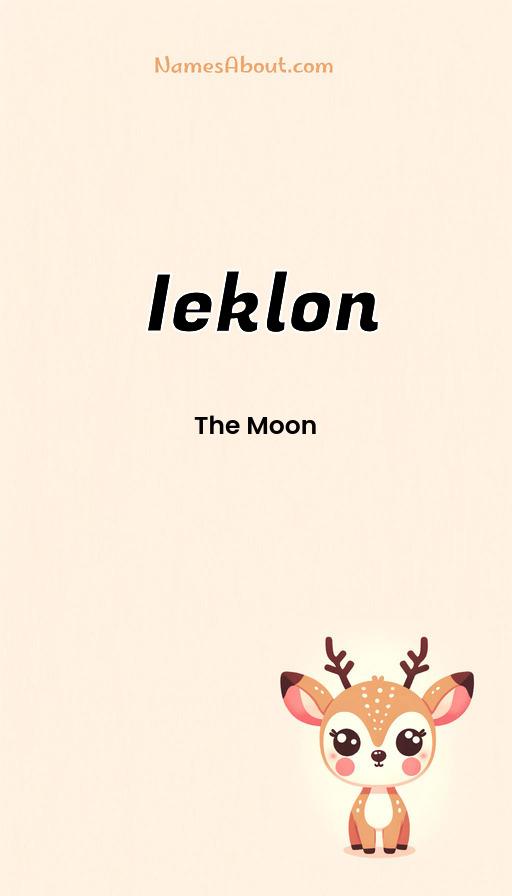 Ieklon name and meaning