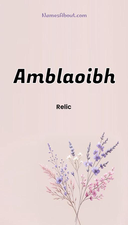 Illustration of Amblaoibh