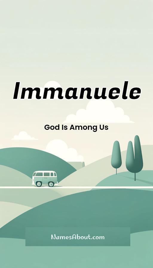 Immanuele name and meaning