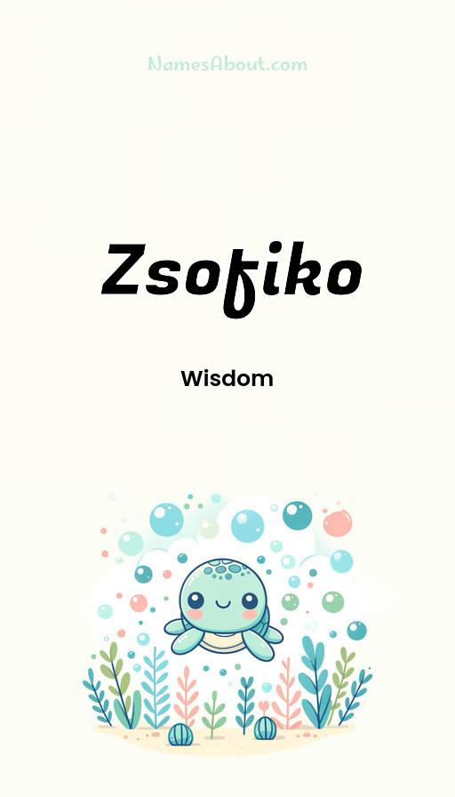 Zsofiko name and meaning