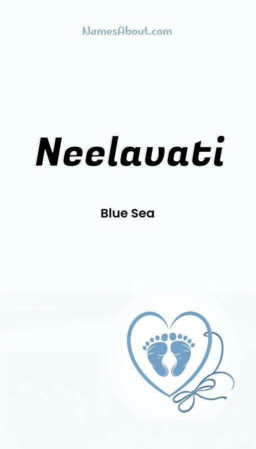 Neelavati name and meaning