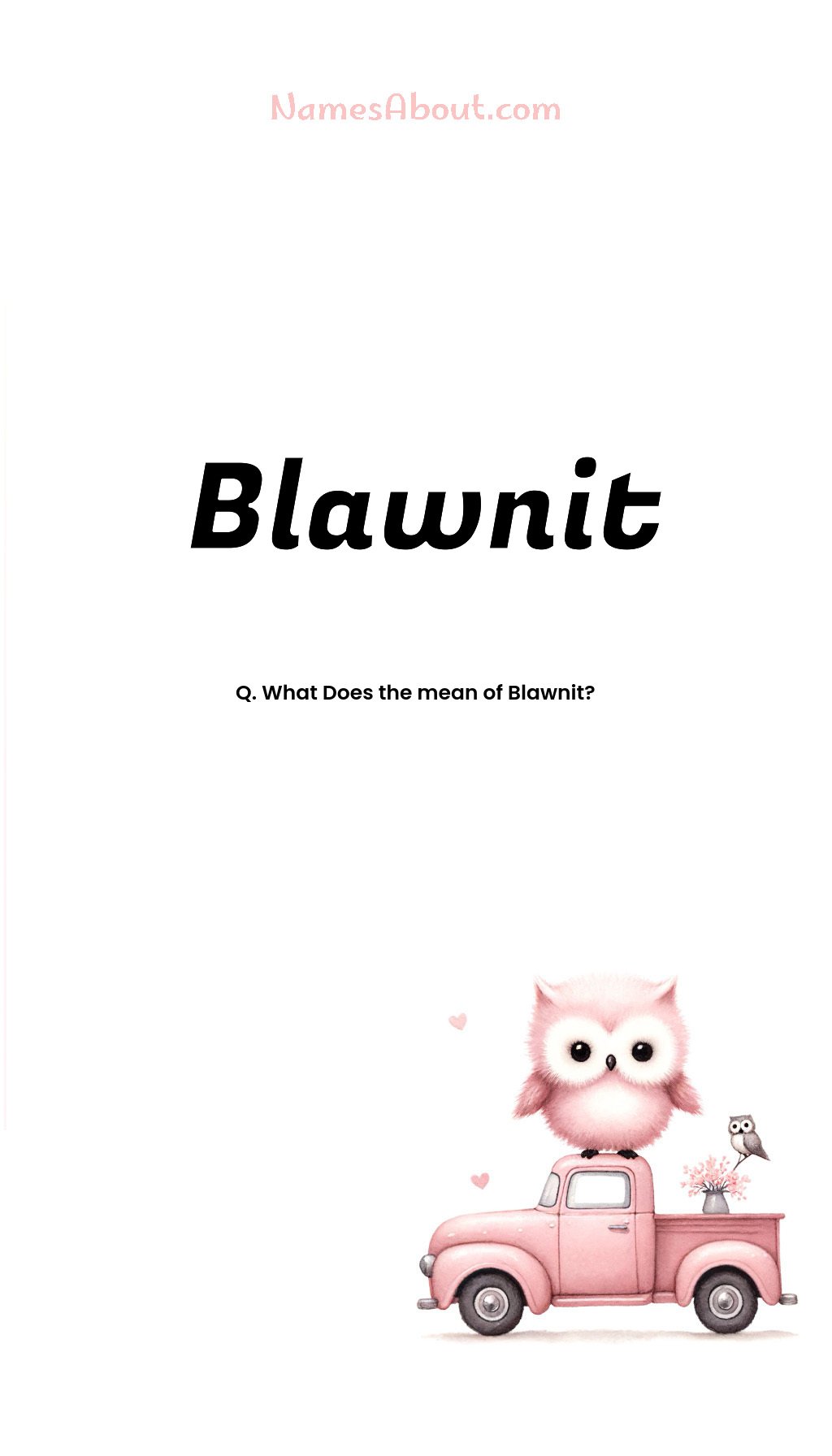 Blawnit name and meaning