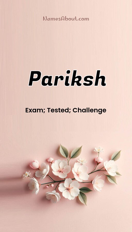 Meaning of Pariksh