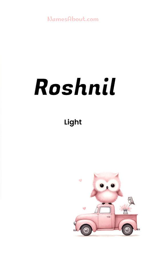 Roshnil name and meaning