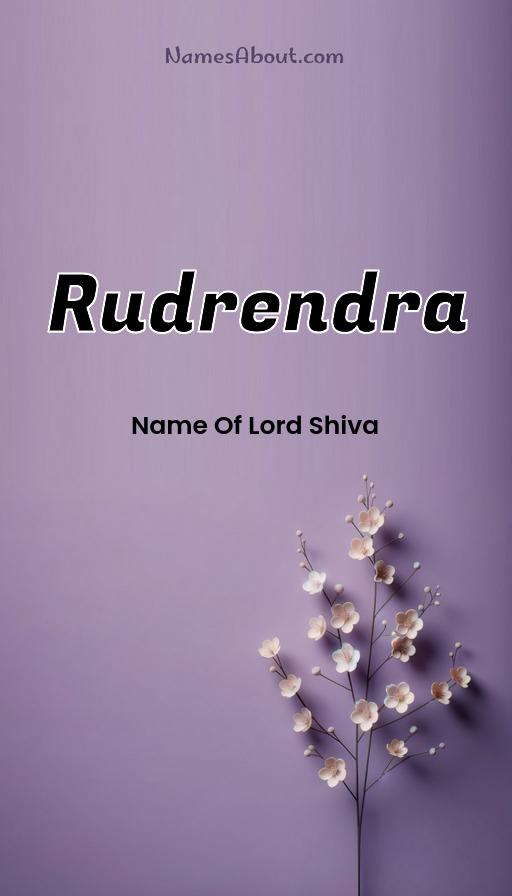 Rudrendra name and meaning