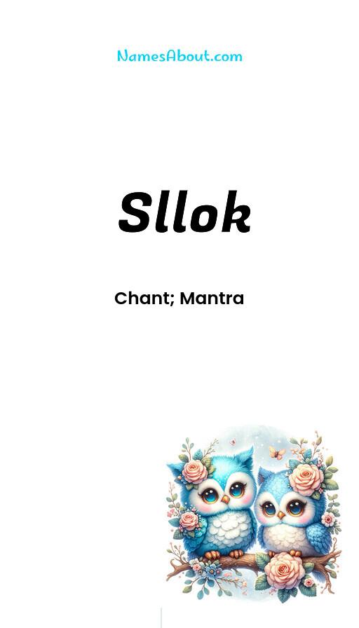 Sllok name and meaning