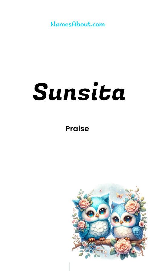 Sunsita name and meaning