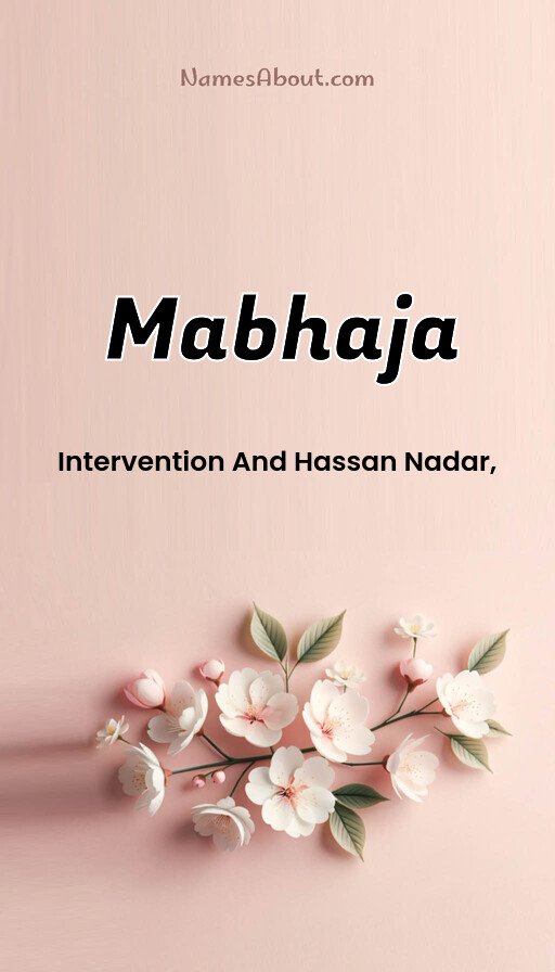 Meaning of Mabhaja