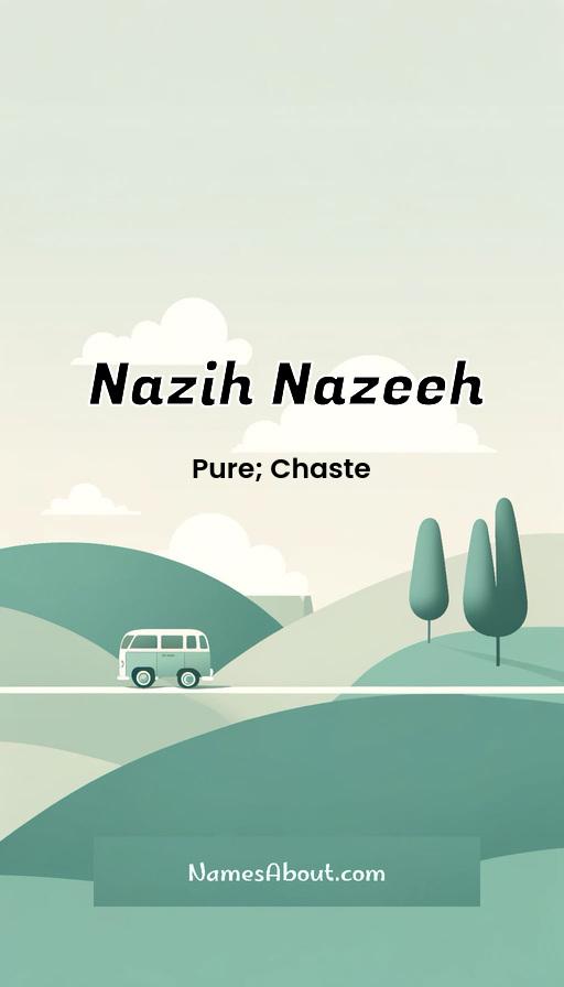 Nazih Nazeeh name and meaning