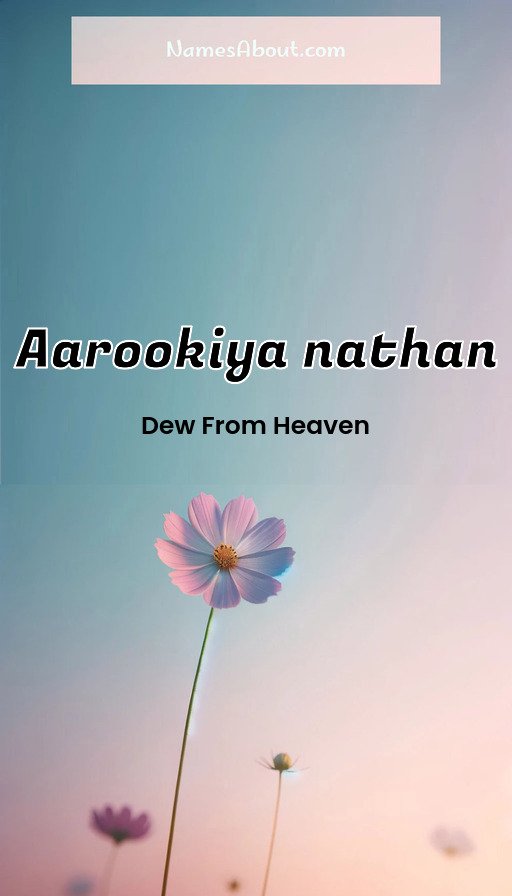 Meaning of Aarookiya nathan