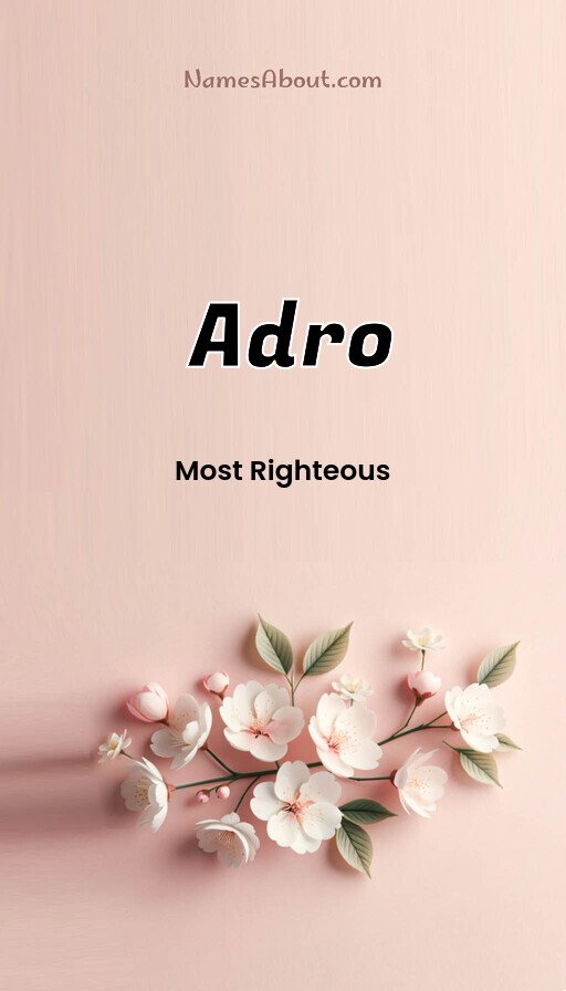 Meaning of Adro