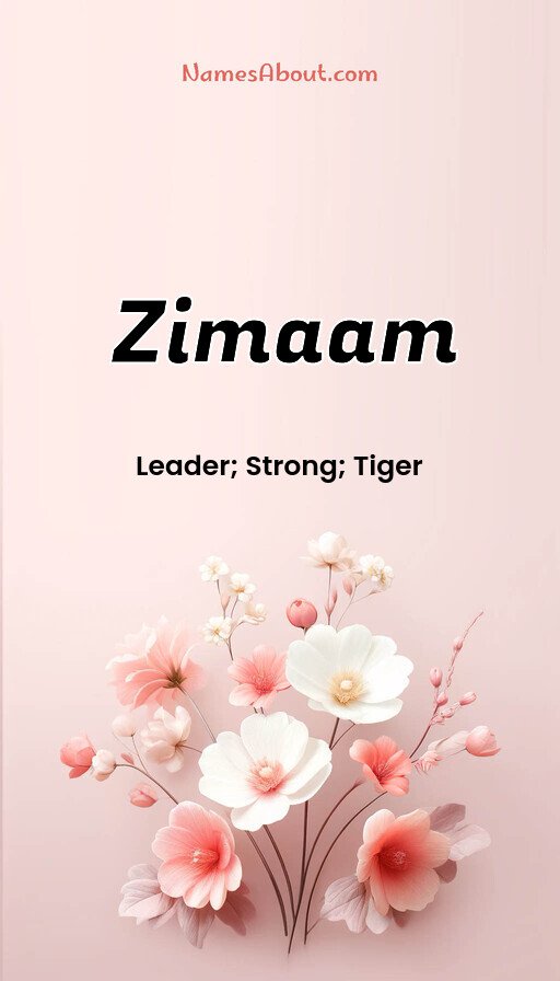 Meaning of Zimaam