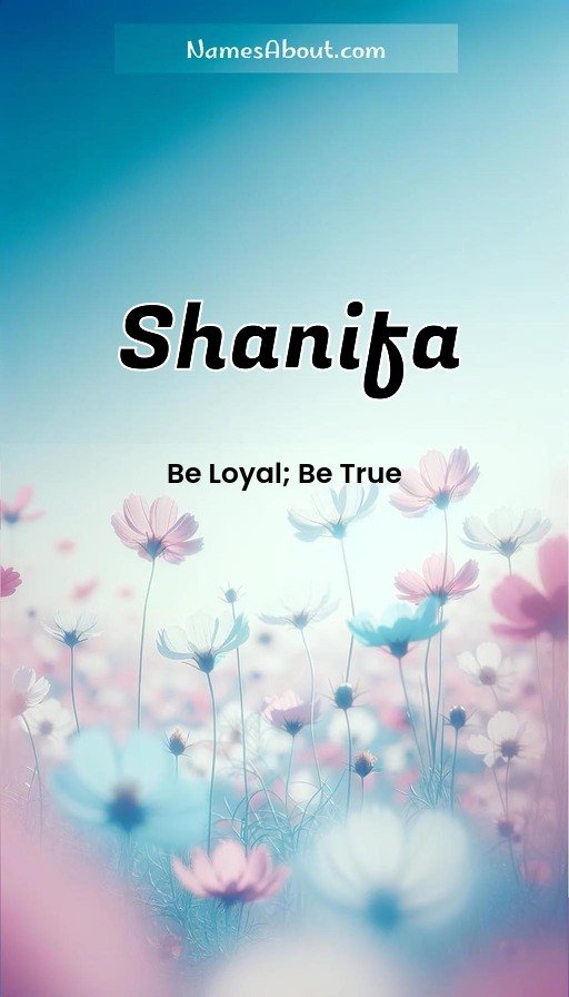 Meaning of Shanifa