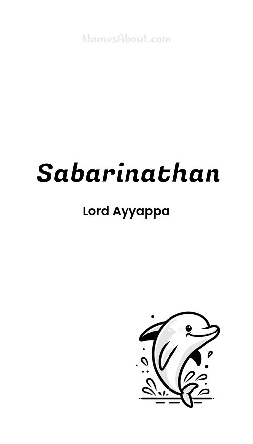 Meaning of Sabarinathan