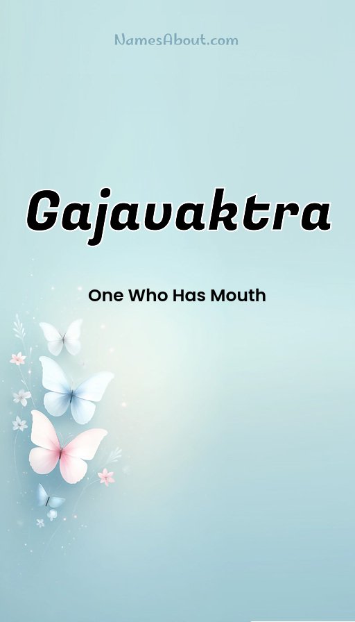 Meaning of Gajavaktra