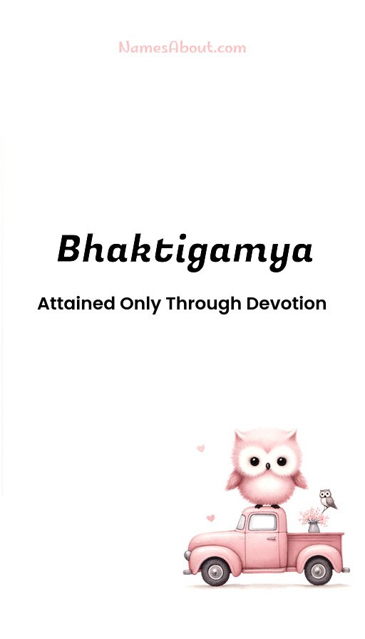 Meaning of Bhaktigamya