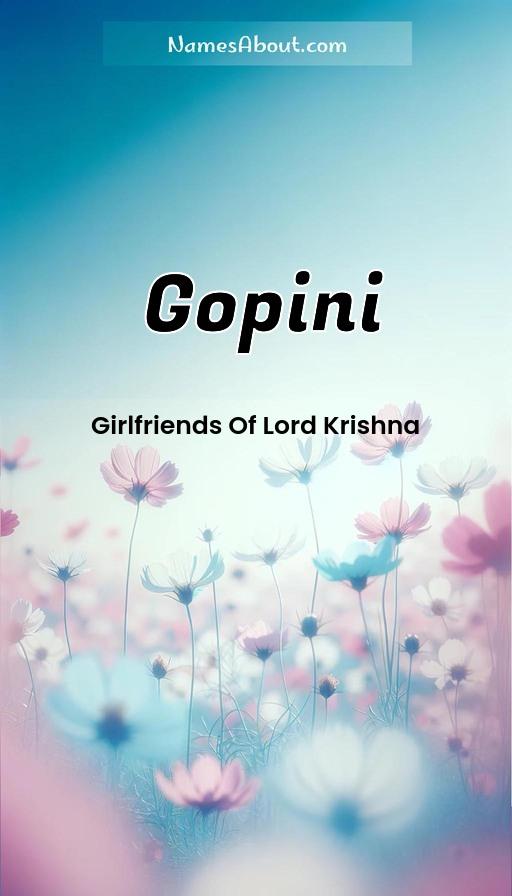 Gopini name and meaning