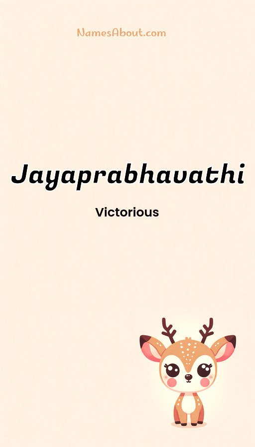 Meaning of Jayaprabhavathi