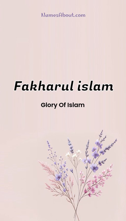 Meaning of Fakharul islam