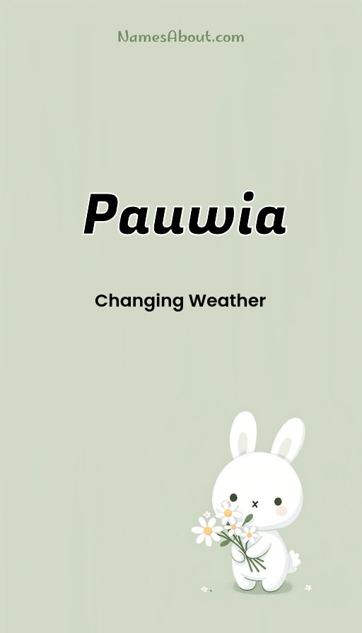 Meaning of Pauwia