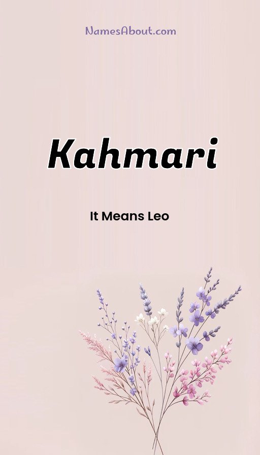 Meaning of Kahmari