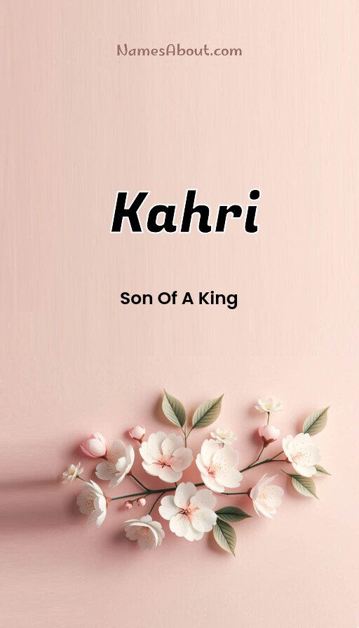 Meaning of Kahri