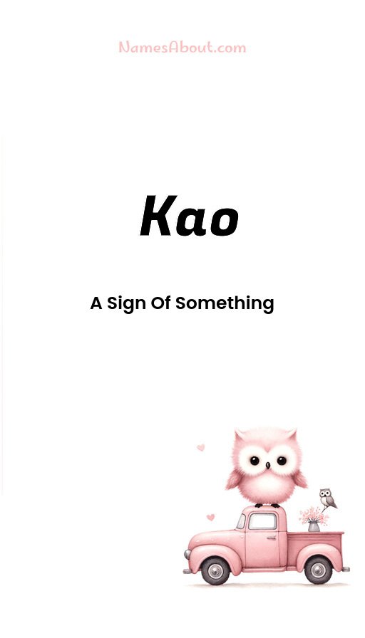Meaning of Kao