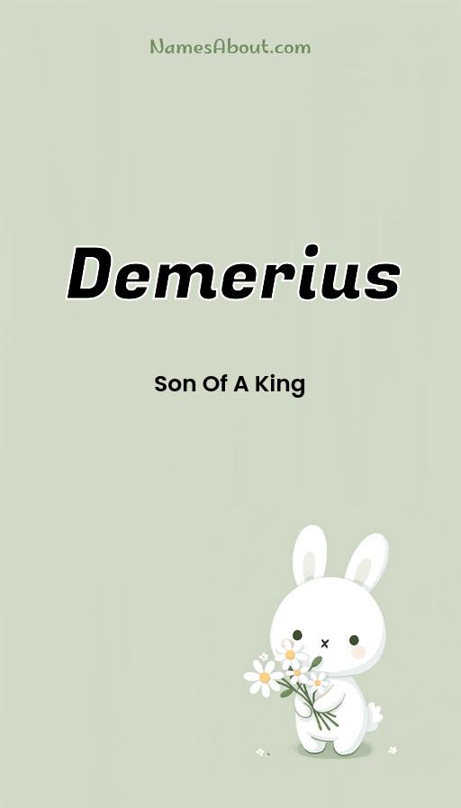 Demerius name and meaning