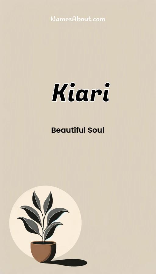 Kiari name and meaning