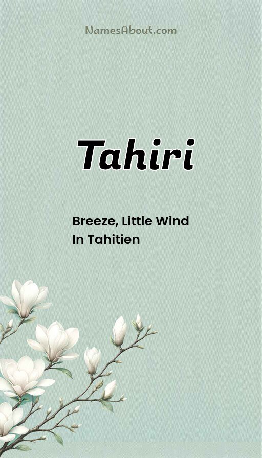 Meaning of Tahiri