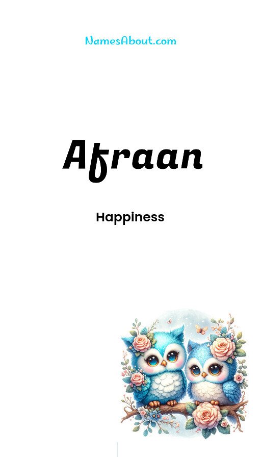 Meaning of Afraan