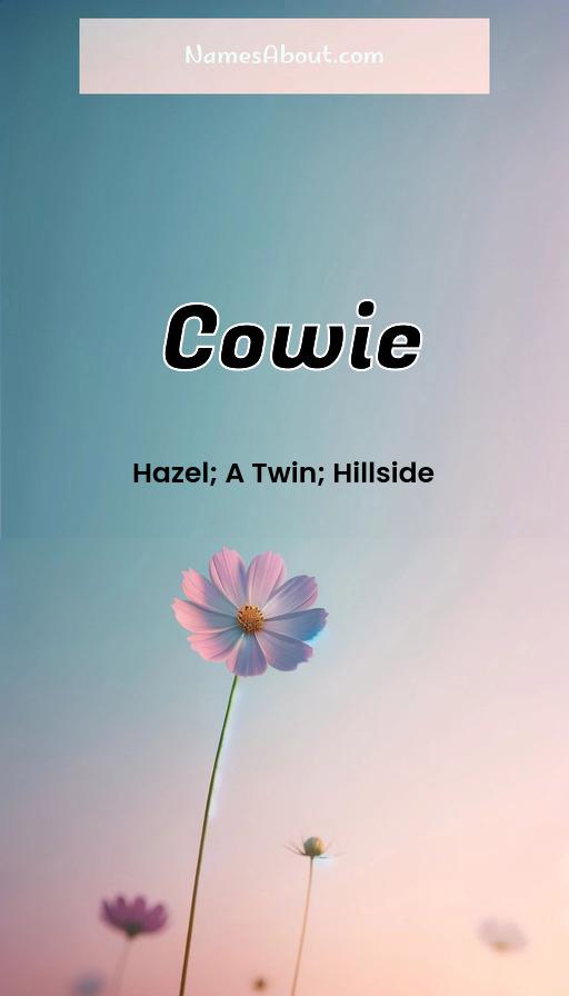 Meaning of Cowie