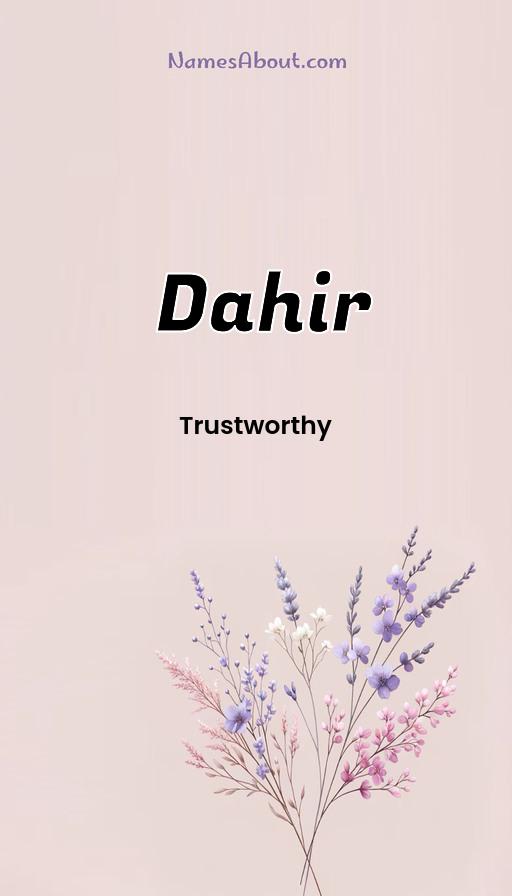 Meaning of Dahir