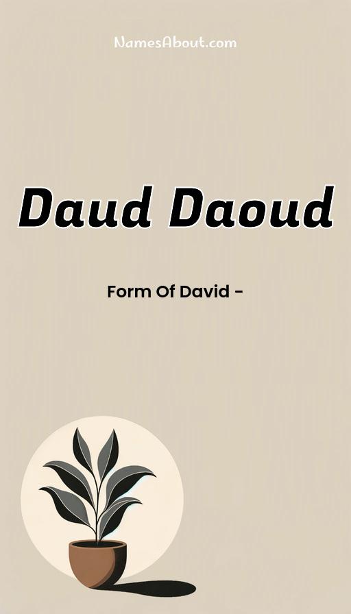 Illustration of Daud Daoud